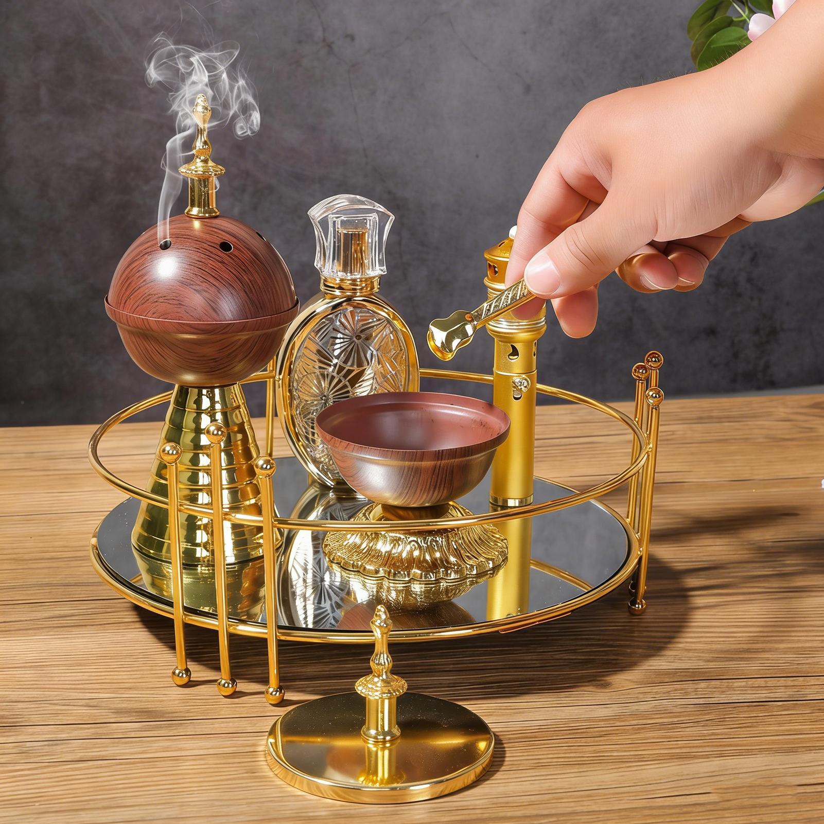 Home Fragrance Incense - Szczypce do kadzidła z długim uchwytem,